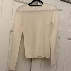 Rag and bone Ivory Crew Sweater